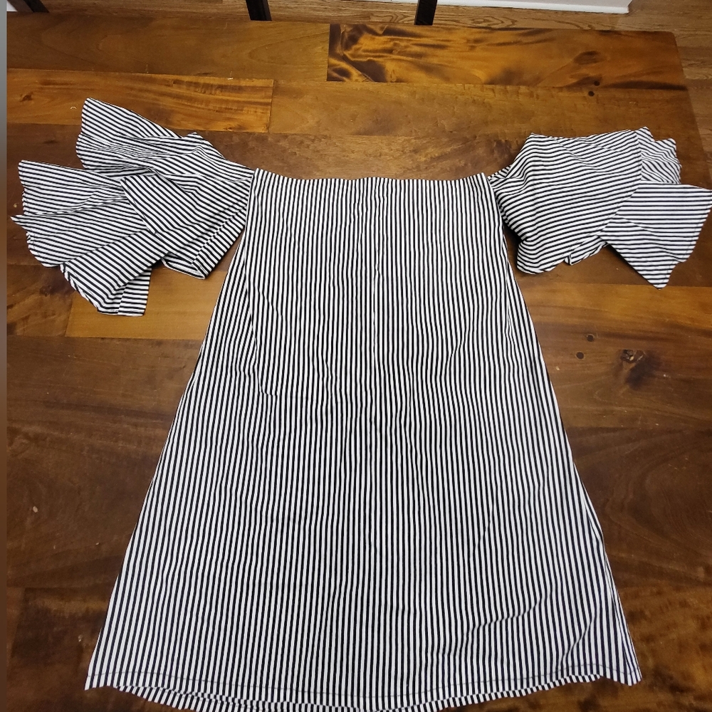 Faithfull The Brand Phi Phi Off The Shoulder Dress Size 4 - Picture 5 of 8
